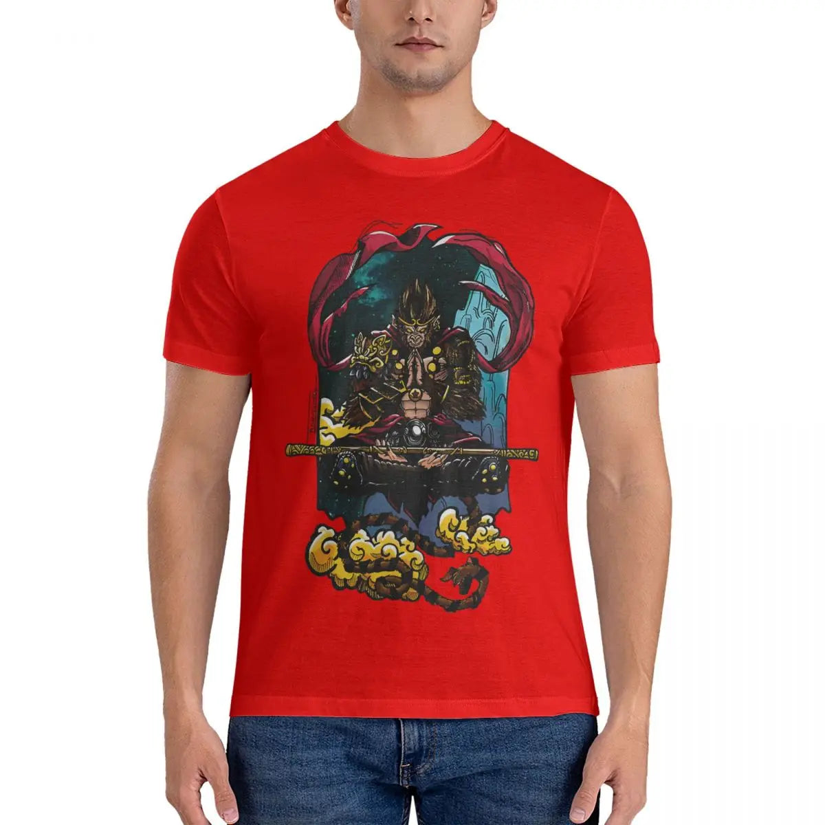 Black Myth: Wukong Red T-Shirt – Power of the Monkey King
