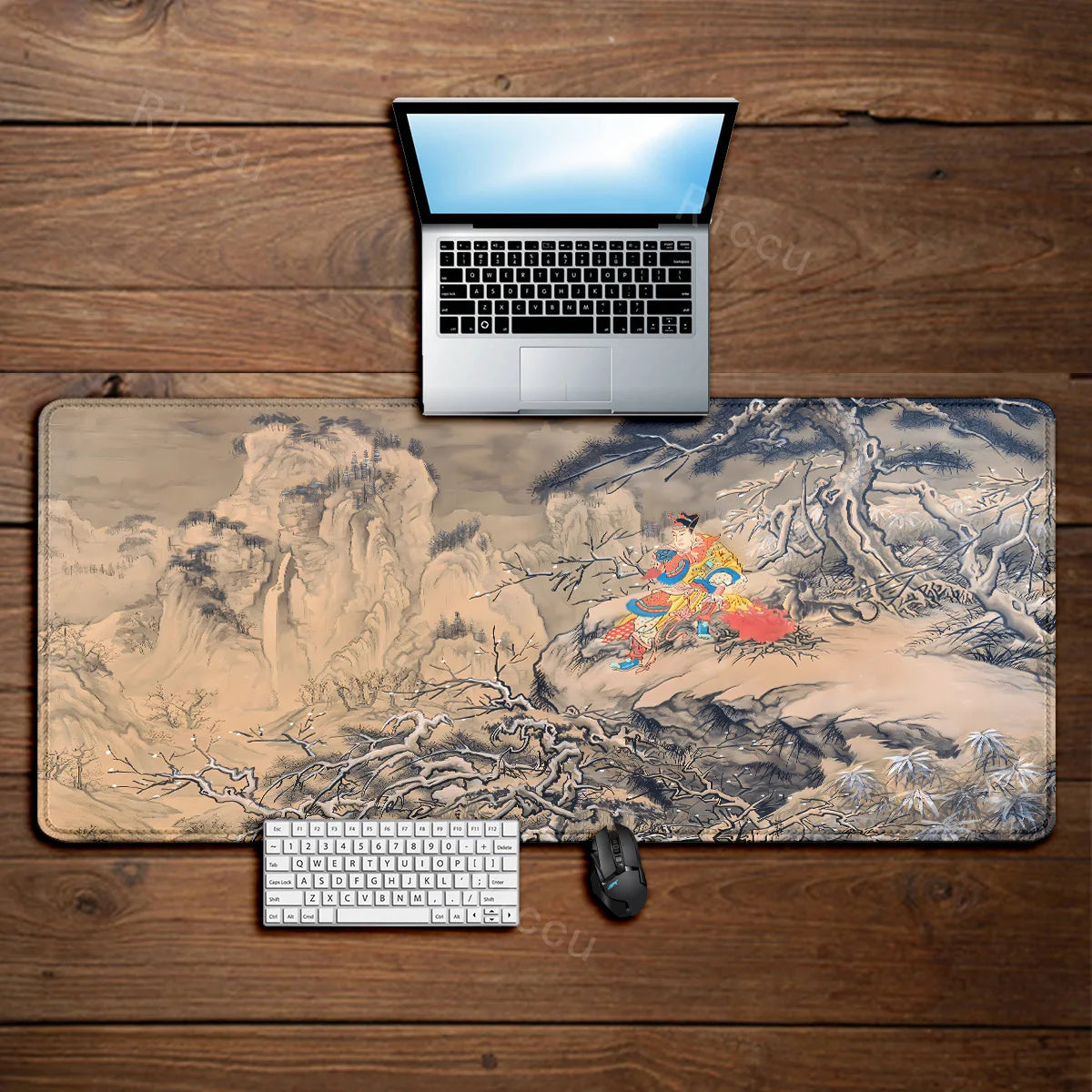 Black Myth Wukong Sun Wukong Snowy Mountain XXL Gaming Mouse Pad Desk Mat