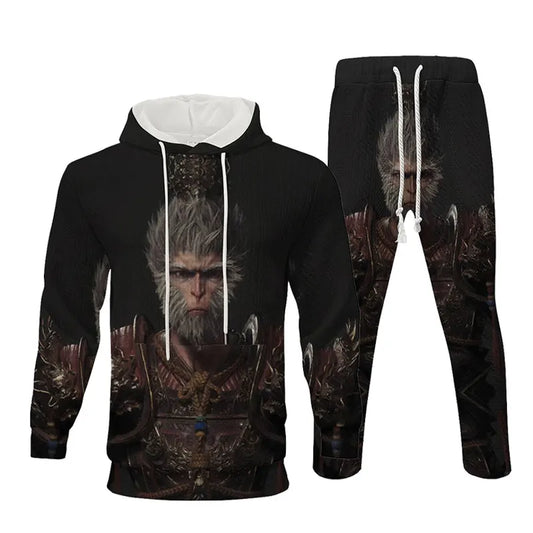 Black Myth: Wukong Black Hoodie and Pants Set