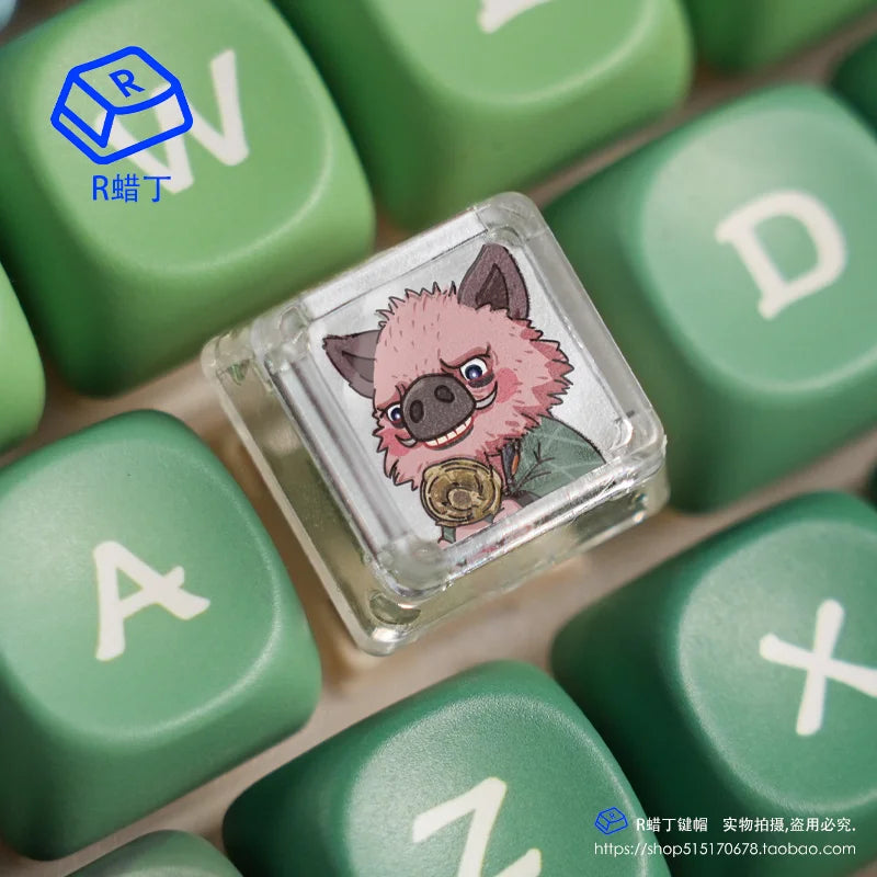 Black Myth Wukong Zhu Bajie Transparent Character Keycap