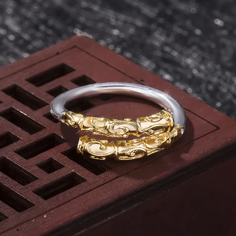 Black Myth Wukong Adjustable Two-Tone Ring