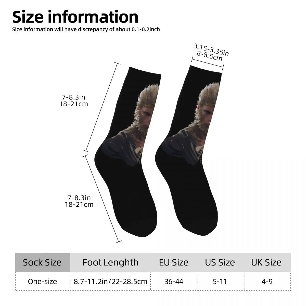 White Sun Wukong Socks - Black Myth: Wukong