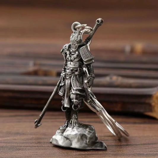 Black Myth: Wukong - Silver Keychain Figurine