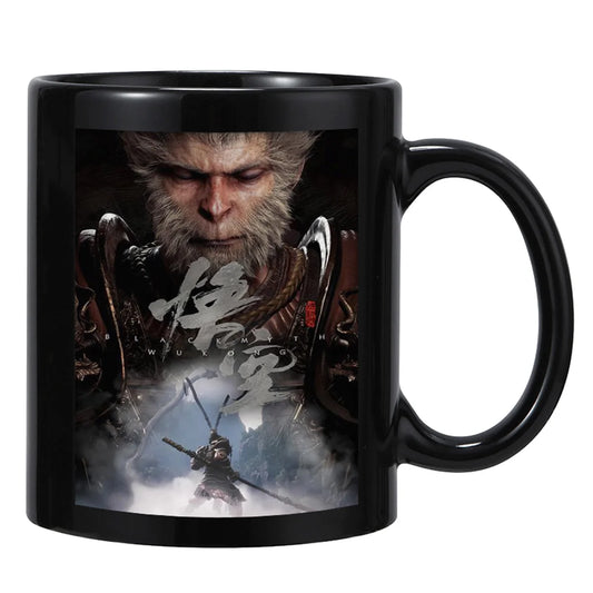 Black Myth: Wukong Ceramic Mug – Dual Spirit Edition (Black)