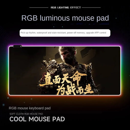 Illuminez votre configuration de jeu avec Black Myth : les tapis de souris Wukong RGB