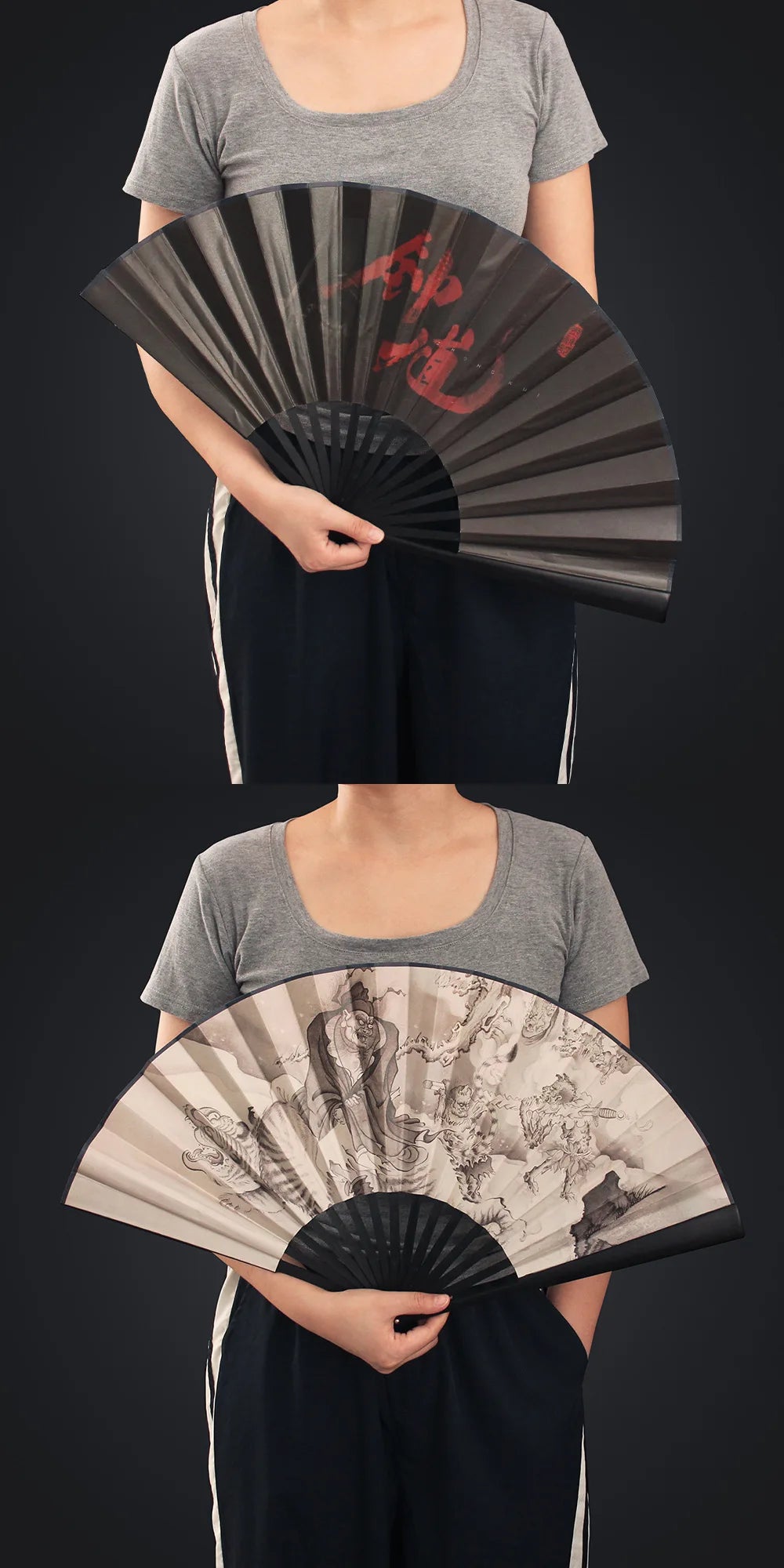 Black Myth: Zhong Kui Folding Fan – 34cm Collector’s