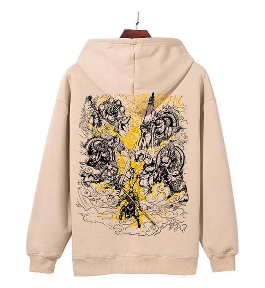Black Myth: Wukong Sun Wukong Battle Hoodie – Limited Beige Edition