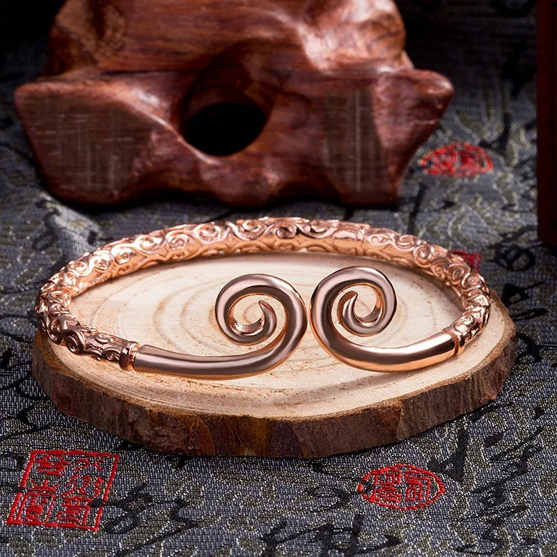 Black Myth: Wukong Bronze Spiral Bracelet – Ancient Warrior