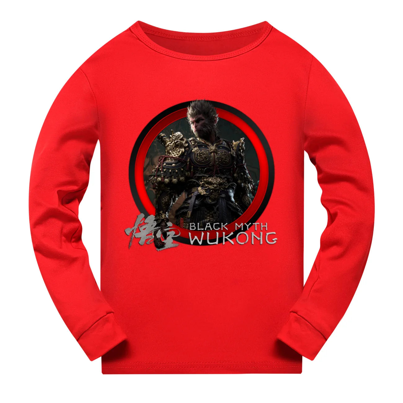 Featuring Sun Wukong - Black Myth: Wukong Red Children’s Hoodie and Jogger Set