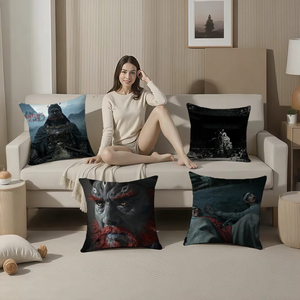 Black Myth Zhong Kui Cushion – Fierce Demon Slayer Face