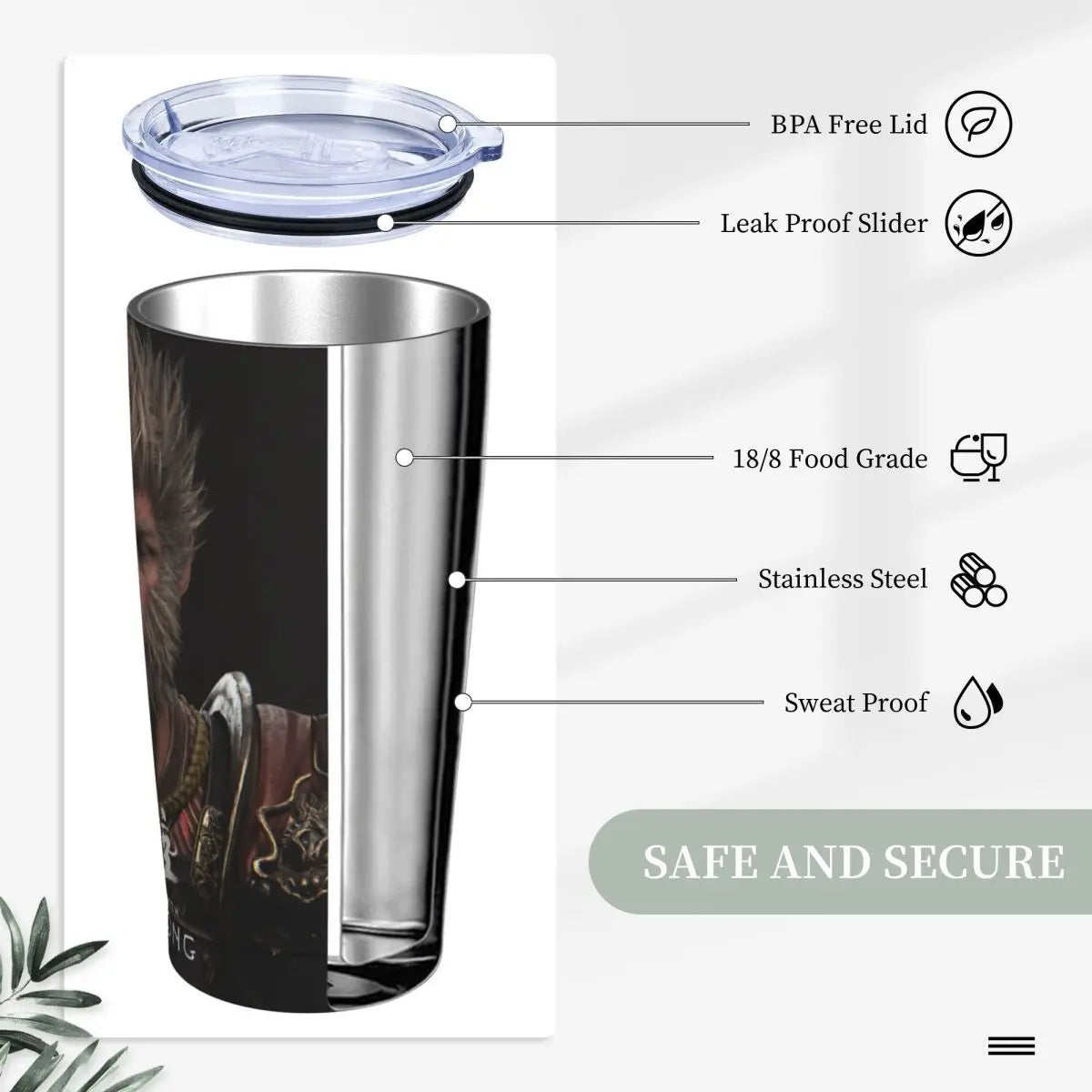 Channel the Power of the Monkey King with the Black Myth : Wukong Tumbler