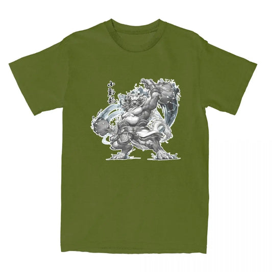 Black Myth Wukong Black Loong T-Shirt Army Green