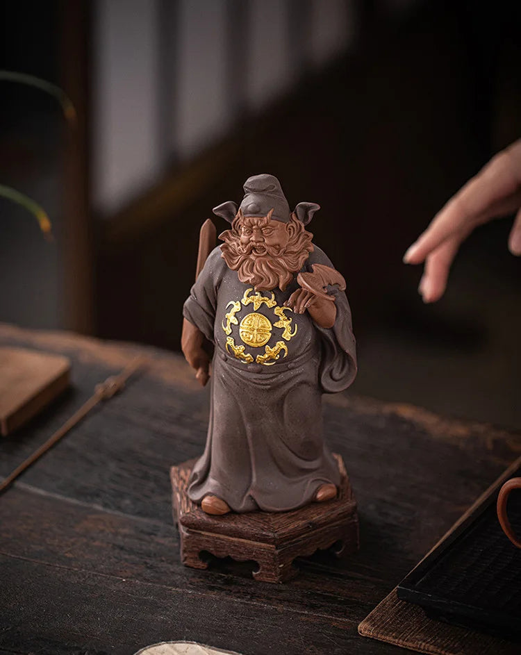Zhong Kui Taoist Master Ceramic Figurine – Black Myth