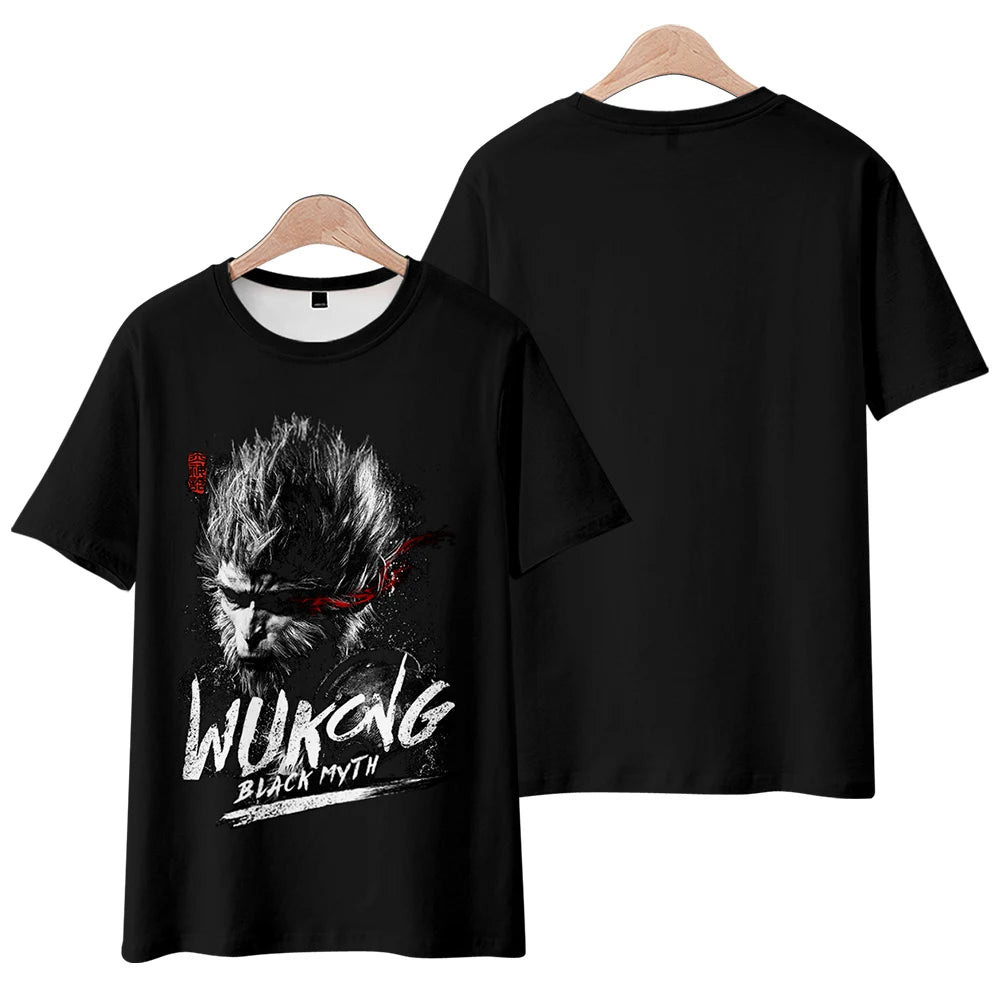 T-Shirt Pyjama Shadow Warrior Design - Black Myth : Wukong