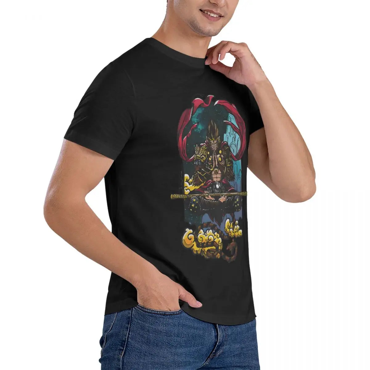 Black Myth: Wukong Black T-Shirt – Power of the Monkey King
