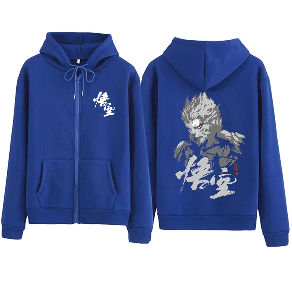 Black Myth : Wukong Hoodie - Gray Edition : The Monkey King Design