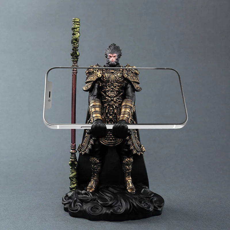 Black Myth Wukong Golden Cudgel Phone Holder Statue