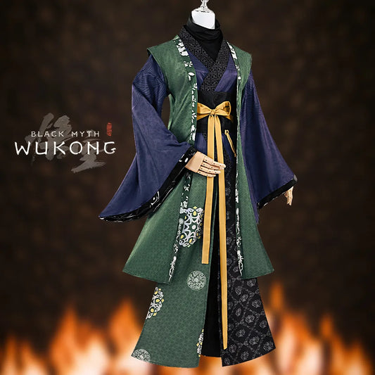 Black Myth Wukong Fourth Sister Spider Demon Halloween Game Cosplay Costume Full Set Ancient Character Roleplay Party Suit