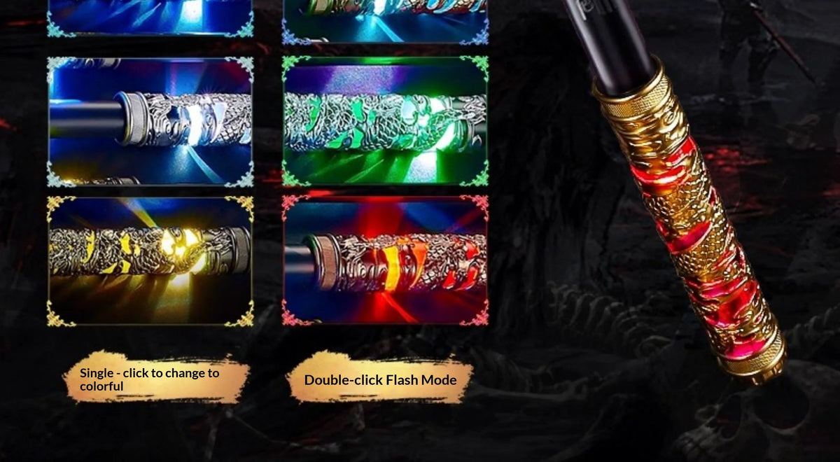Black Myth Wukong Ruyi Jingu Bang Dark Gold Electronic Retractable Staff Replica