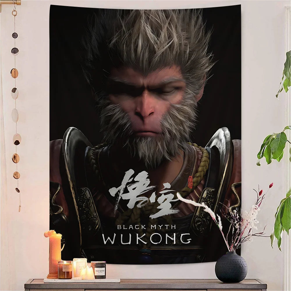 Black Myth: Wukong Close-Up Monkey King Tapestry