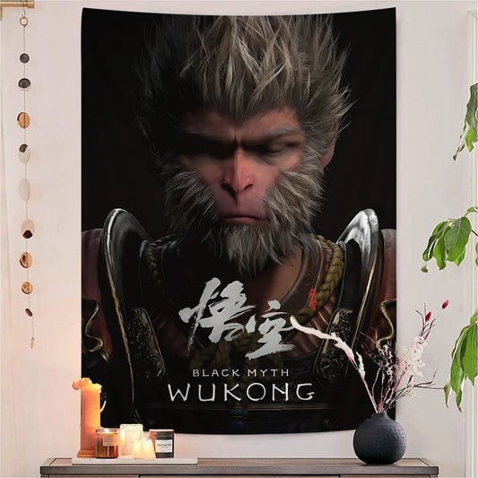 Black Myth: Wukong Close-Up Monkey King Tapestry