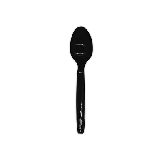 Black Disposable Spoons – Set of 10 for Birthday & Party Events