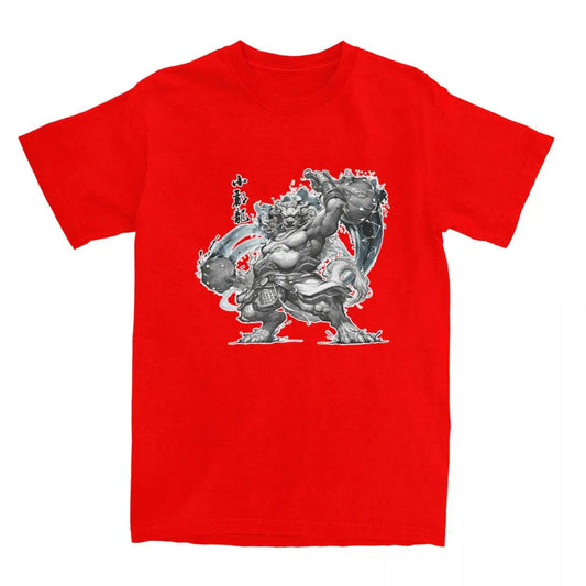 Black Myth Wukong Black Loong T-Shirt Red