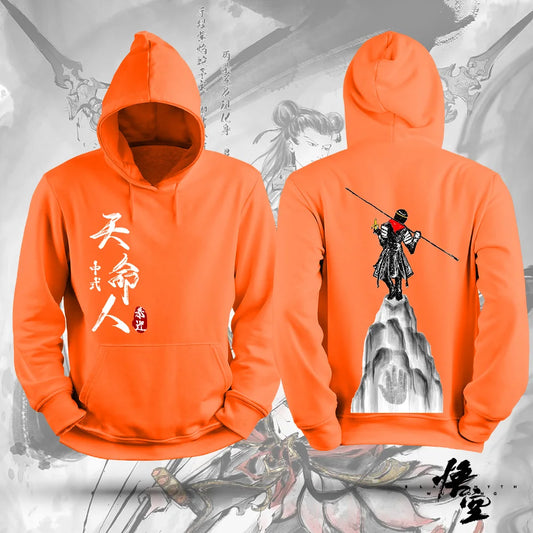 Black Myth Wukong Hoodie Orange Sun Wukong Warrior