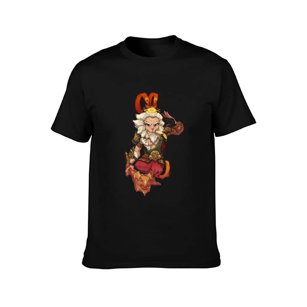 Black Myth Wukong Sun Wukong Fan Art Navy Blue T-Shirt