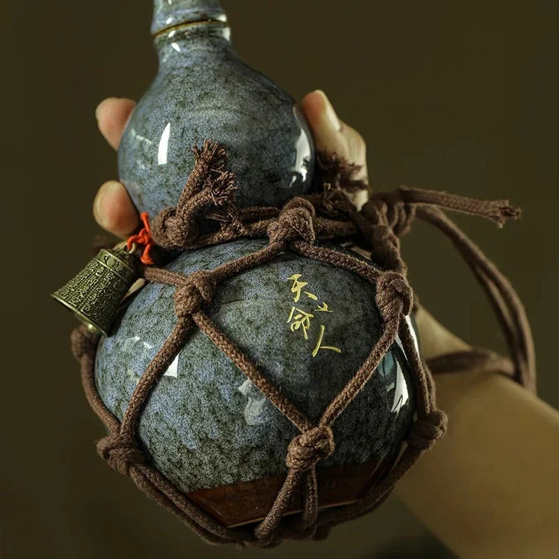 Black Myth Wukong Cyan Gourd Ceramic Water Bottle 700ml