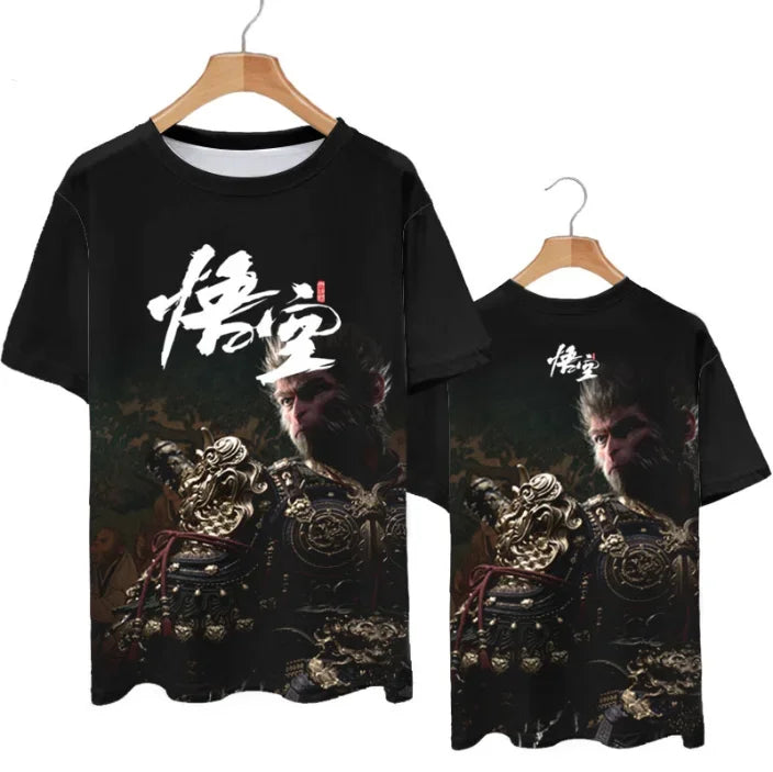 Black Myth: Wukong Black T-shirt - The Warrior’s Strength