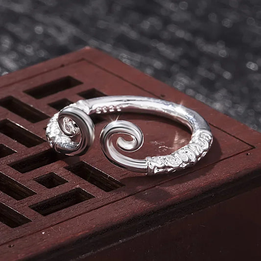 Black Myth Wukong Sun Wukong Crown Adjustable Silver Ring