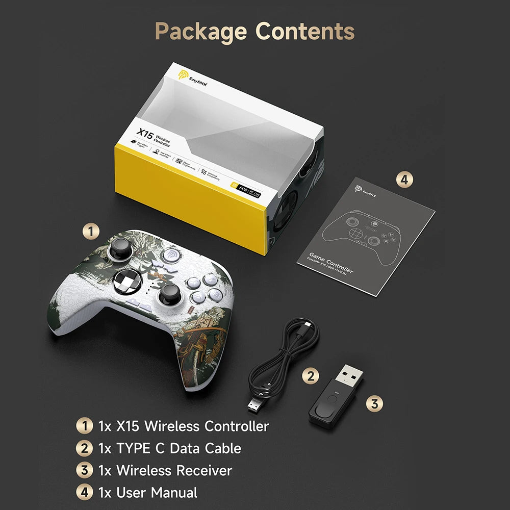 Black Myth Wukong EasySMX X15 Wireless Gamepad RGB Edition (Carrying Case Included)
