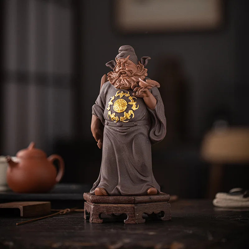 Zhong Kui Taoist Master Ceramic Figurine – Black Myth