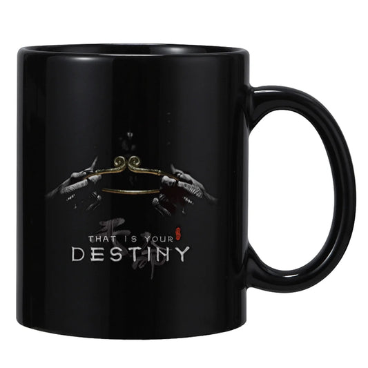 Black Myth: Wukong Ceramic Mug – “That Is Your Destiny” Edition (Black)